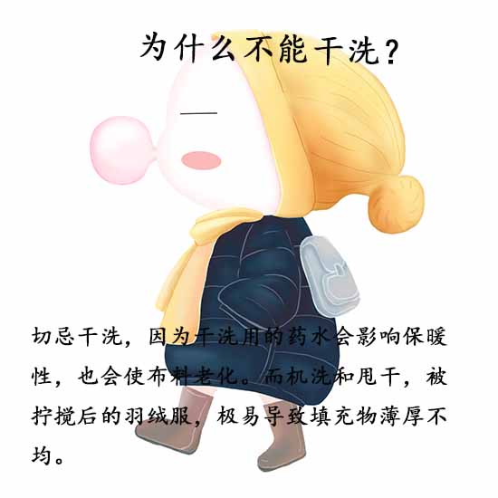 手繪卡通穿著厚實(shí)羽絨服吹泡泡糖的可愛(ài)兒童(1)